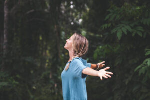 Person Practicing Yoga in Nature